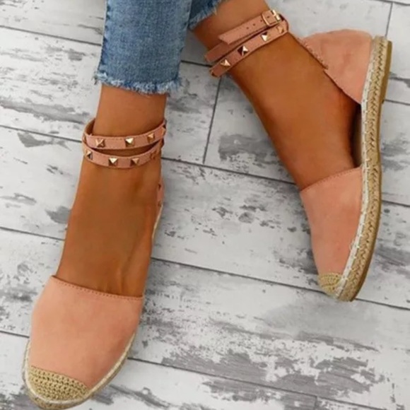 espadrille ankle strap flats